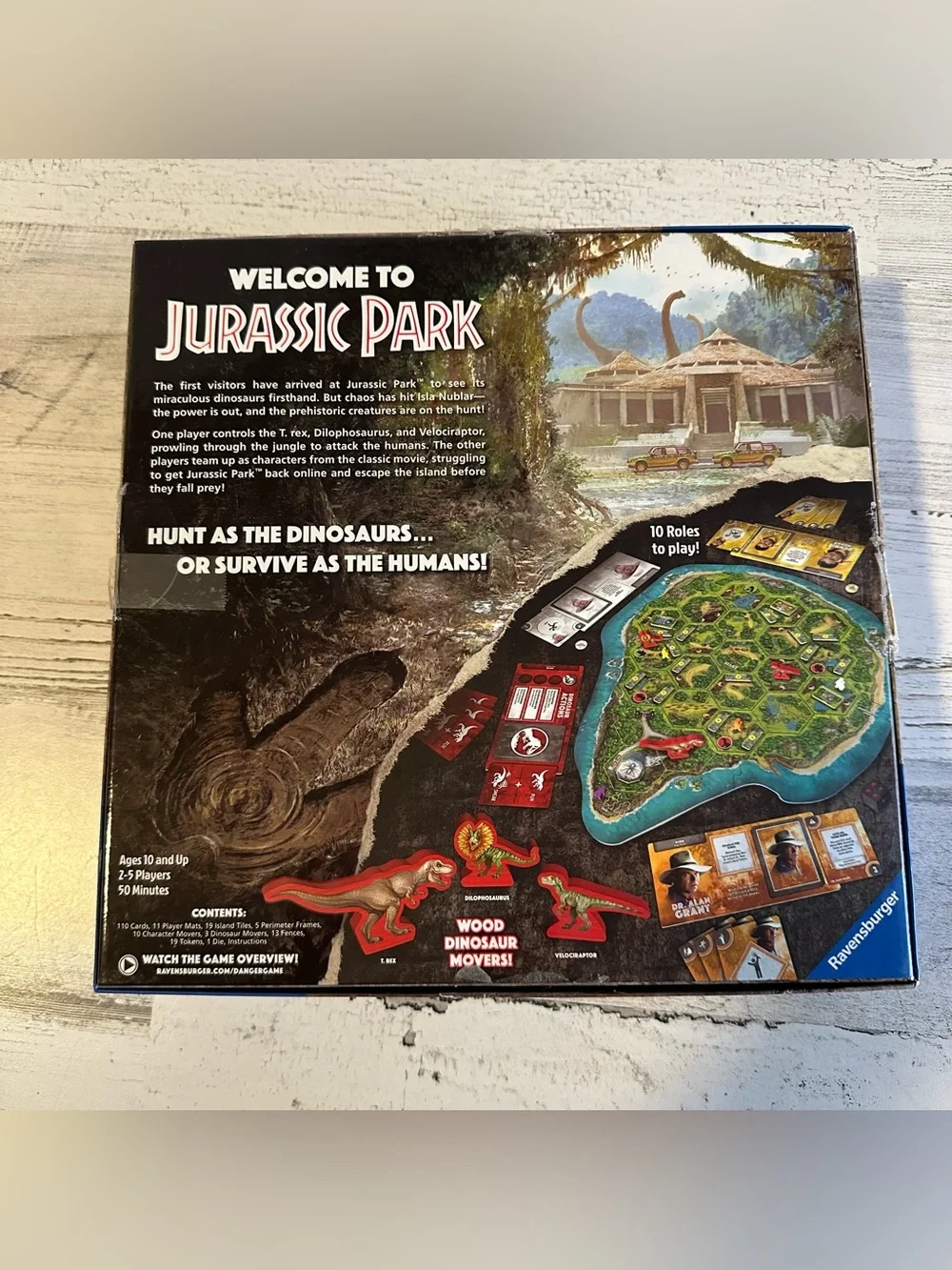 JURASSIC PARK: DANGER! Adventure Strategy Game Ravensburger NEW